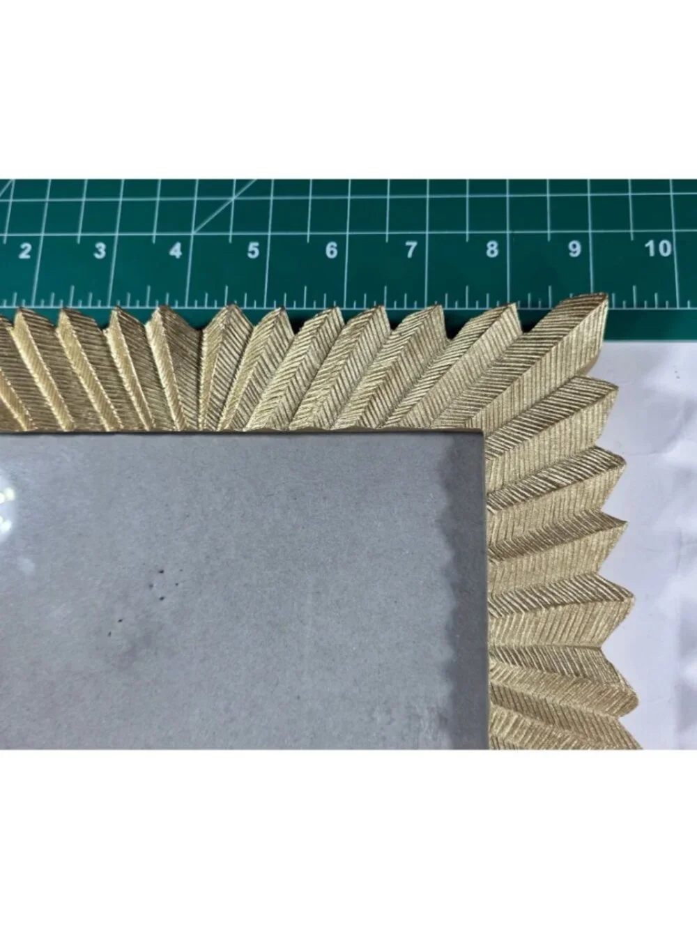 Gold Chevron Leaf Photo Frame 5x7 Concepts In Time  sunburst Table decor